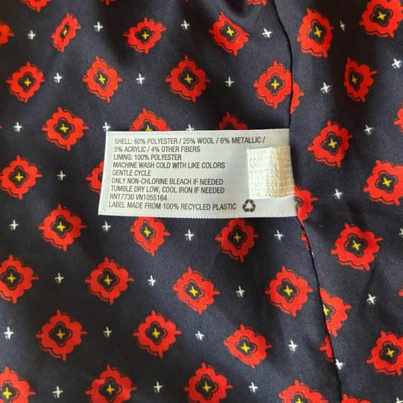 Green and Gold Metallic Cropped Jacket - Picture 8 of 9